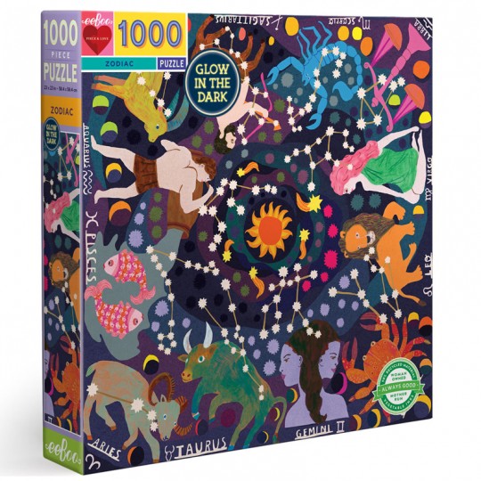 Puzzle Zodiac - 1000 pcs Eeboo - 1