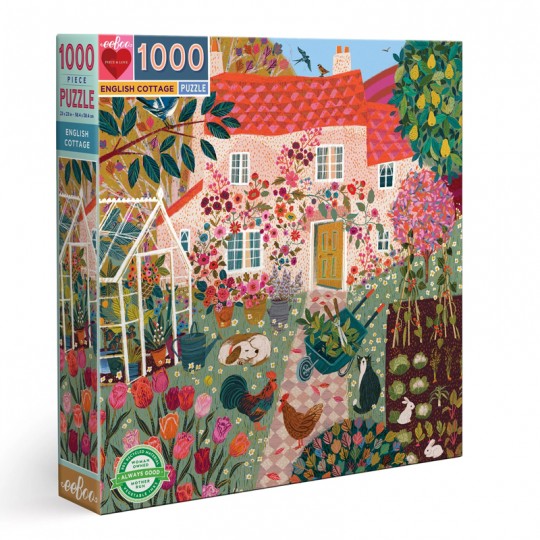 Puzzle English Cottage - 1000 pcs Eeboo - 1