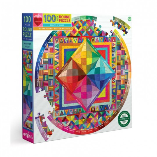 Puzzle Beauty of color - 100 pcs Eeboo - 1
