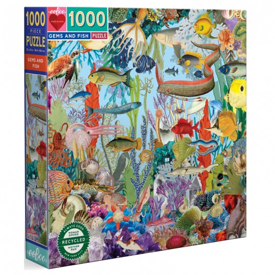 Puzzle Gems and Fish - 1000 pcs Eeboo - 1