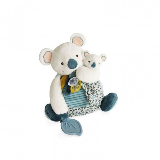 Pantin Koala GM avec bébé & anneau de dentition 27cm - Doudou et Compagnie Doudou et compagnie - 1