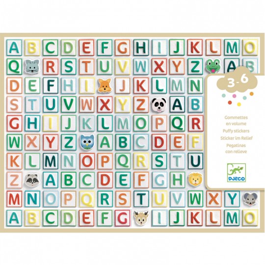 Gommettes volume : Alphabet - Djeco Djeco - 1