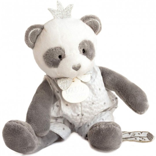 Peluche Panda Gris et Blanc 20cm - Doudou et Compagnie Doudou et compagnie - 1