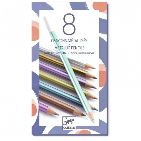 8 Crayons métalliques - Djeco Djeco - 1