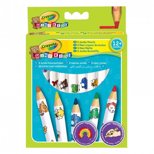 Pochette 8 Maxi crayons de couleur Minikids Crayola Crayola - 1