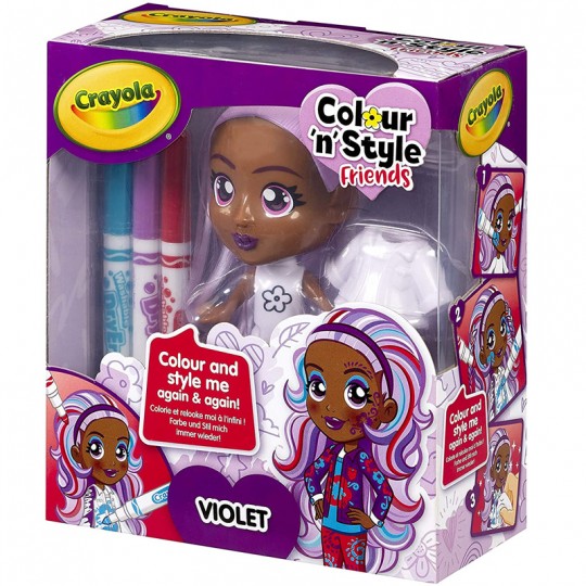Poupée Color'n'style friends Crayola - Violet Crayola - 1