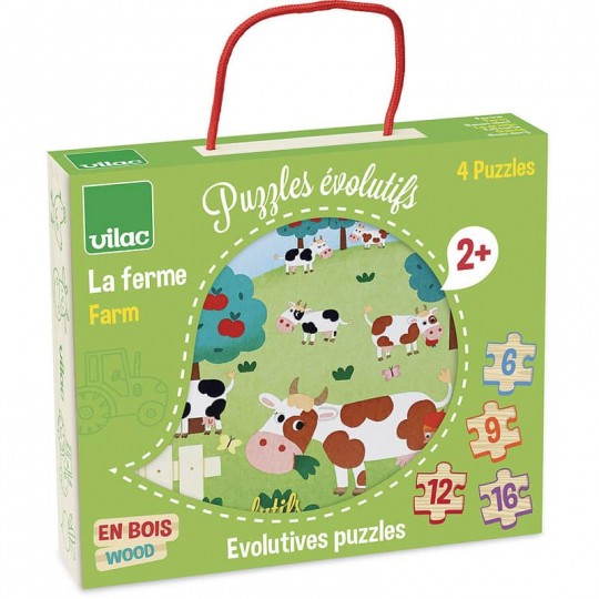 4 Puzzles évolutifs La Ferme - Vilac Vilac - 1