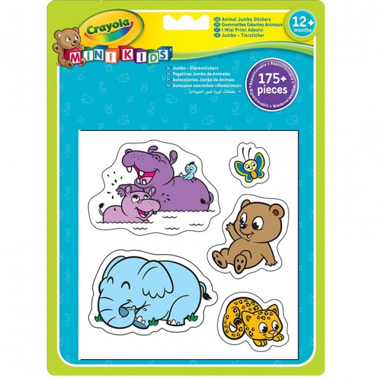 Blister de 175 gommettes géantes repositionnables animaux Crayola Crayola - 1