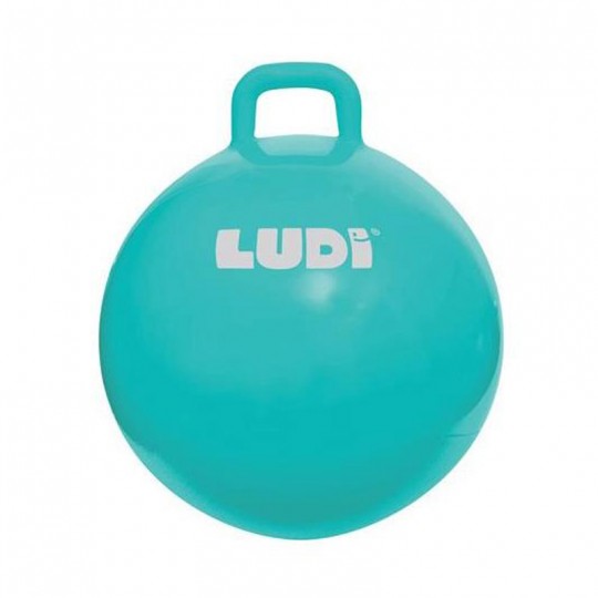 Ballon sauteur XXL bleu LUDI - 1