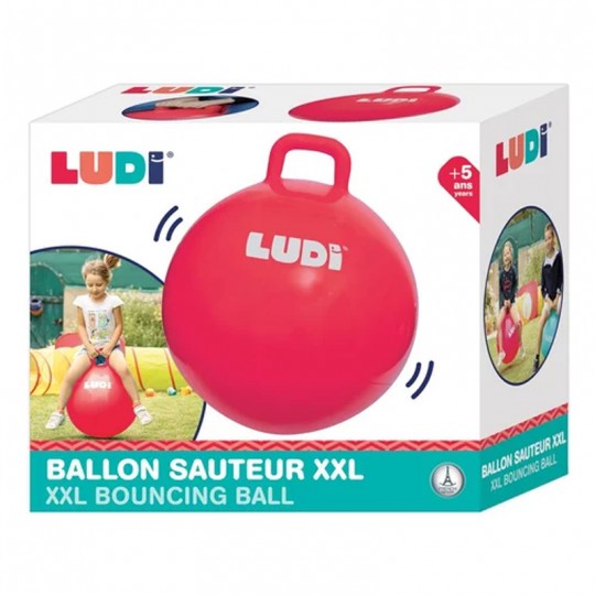 Ballon sauteur XXL rouge LUDI - 3