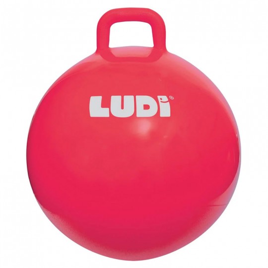 Ballon sauteur XXL rouge LUDI - 1