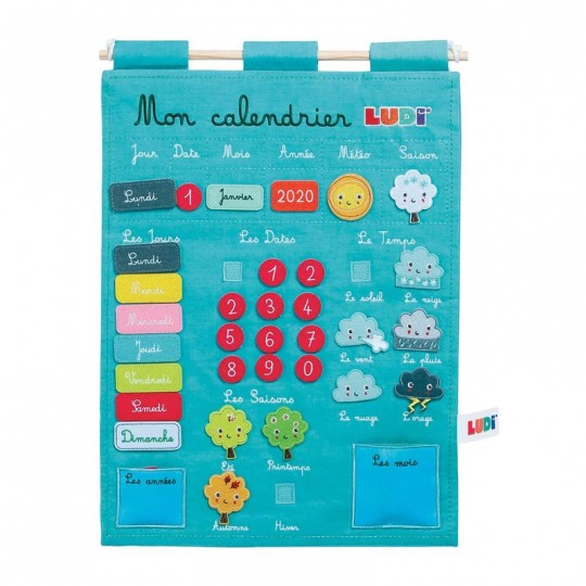 Calendrier basic bleu LUDI - 1