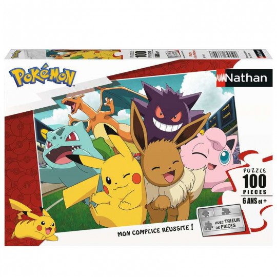 Puzzle Pikachu et les Pokémon 100 pcs - Nathan Nathan - 1