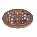 Solitaire couleur Noyer billes en verre 23 cm Loisirs Nouveaux - 1 Solitaire couleur Noyer billes en verre 23 cm Loisirs Nouveaux - 1