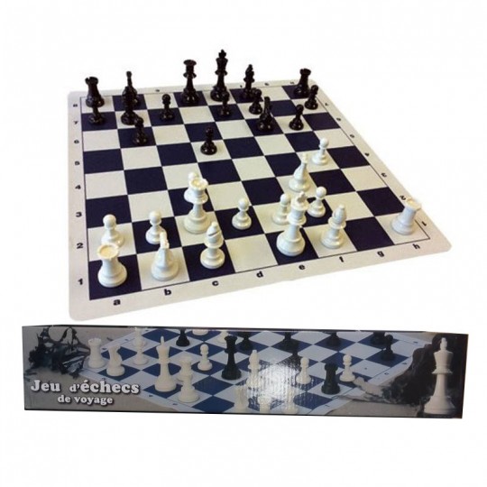 Jeu d'échecs d'apprentissage - Tapis silicone 50cm Prestige - 1