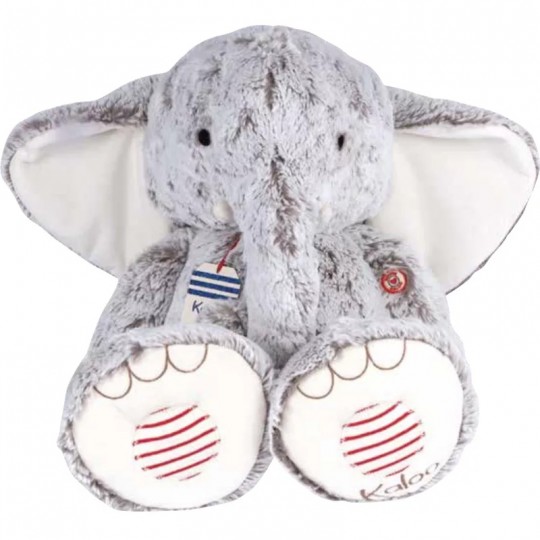 Peluche éléphant Noa Prestige XL 55cm - Rouge Kaloo kaloo - 1