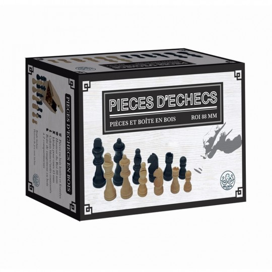 Pièces échecs 88 mm standard - Cases 50mm Wilson Jeux - 2