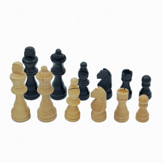 Pièces échecs 88 mm standard - Cases 50mm Wilson Jeux - 3