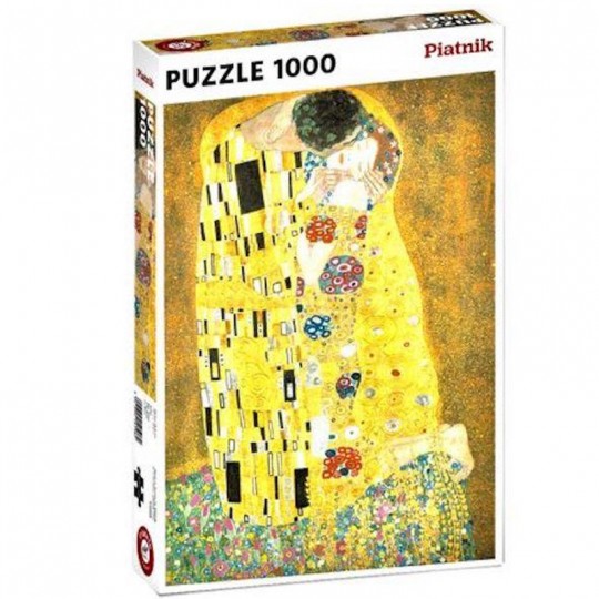 Puzzle Klimt Métallique - Le Baiser - 1000 pcs Piatnik - 1