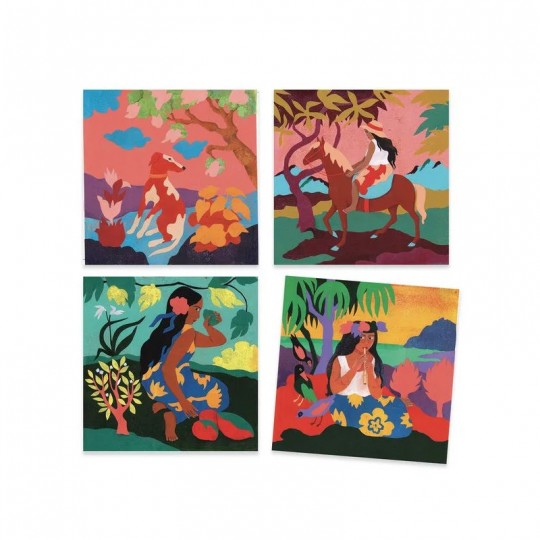 Cartes à peindre Polynésie - Djeco Djeco - 3