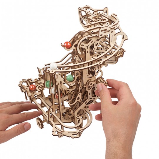 Parcours à Billes avec Élévateur Ugears - Puzzle 3d en bois UGEARS - 3