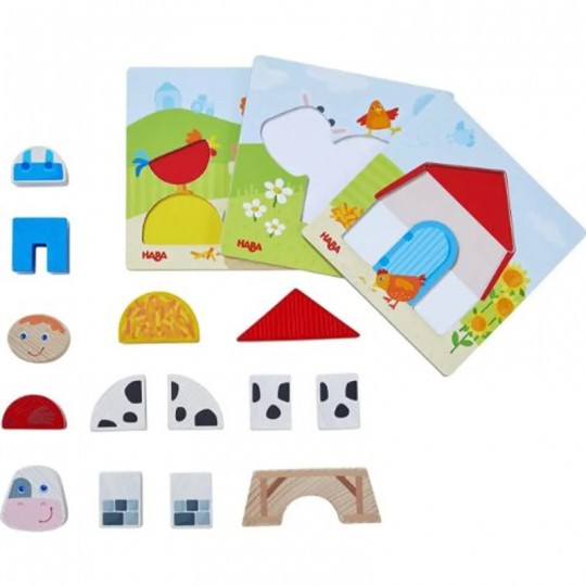 Jeu de classement 17 pcs Petite ferme - Haba Haba - 2