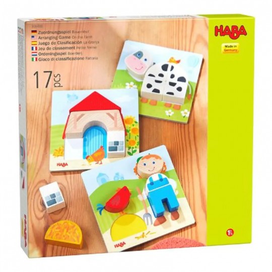 Jeu de classement 17 pcs Petite ferme - Haba Haba - 1