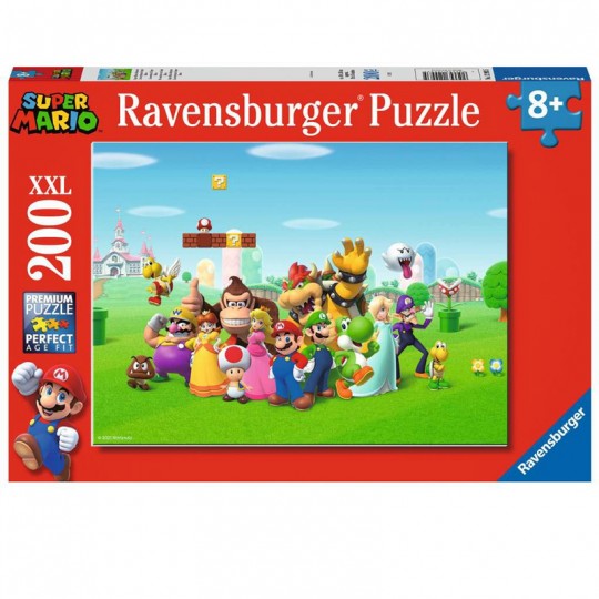 Puzzle 200 pcs XXL Les aventures de Super Mario  - Ravensburger Ravensburger - 1
