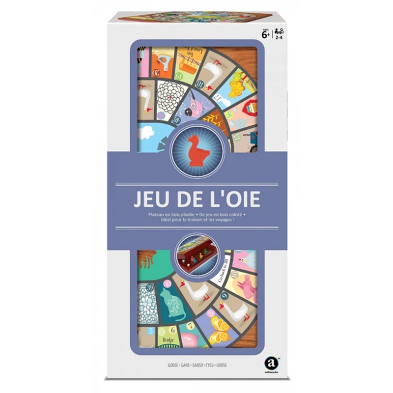 Boite de Jeu de l'oie Bois Pliable - Ambassador