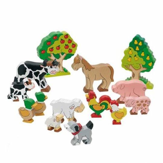 Figurines Animaux de la ferme Goki - 1