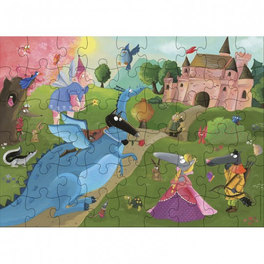 Ma boîte puzzle loup - contes et légendes 54 pcs - Auzou Auzou - 2