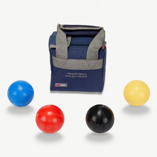 Pack de 4 boules de croquet de 450g - couleurs primaires - Uber Uber Games - 1