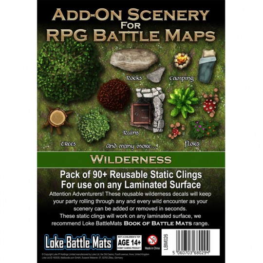 Livre plateau de jeu : décorations additionnelles (Région sauvage) Loke Battle Mats - 2