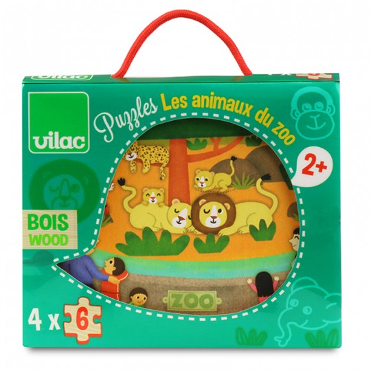 Puzzle Les animaux du zoo 6 pcs - Vilac Vilac - 1