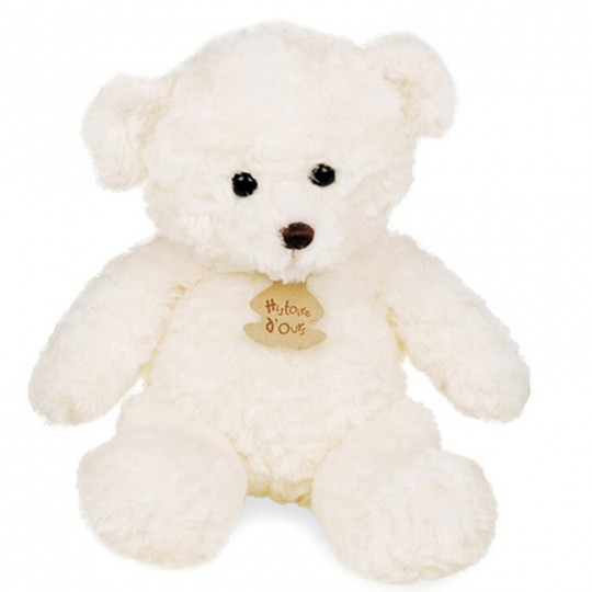 Ours en Peluche Blanc 21 cm Histoire d'Ours - 1