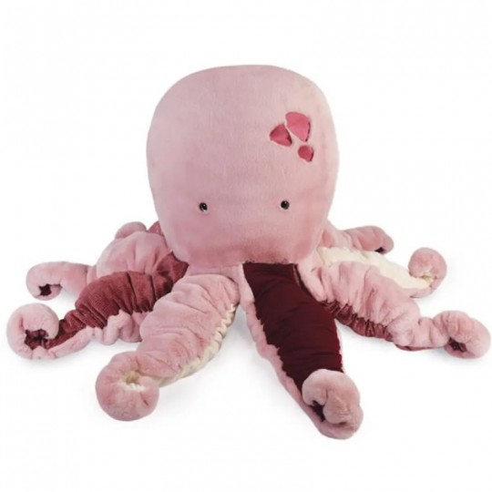 Peluche Pieuvre Rose géante 80 cm Histoire d'Ours - 1