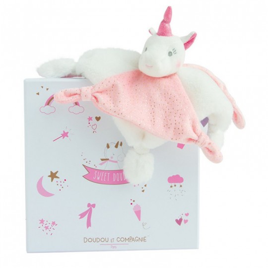 Doudou Licorne rose et blanche - Doudou et Compagnie Doudou et compagnie - 2