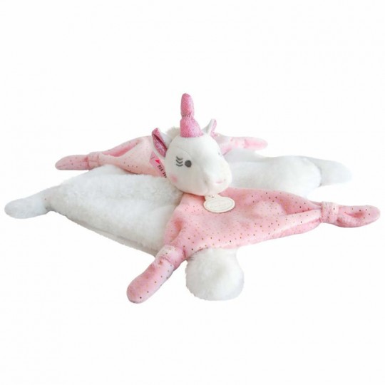 Doudou Licorne rose et blanche - Doudou et Compagnie Doudou et compagnie - 1