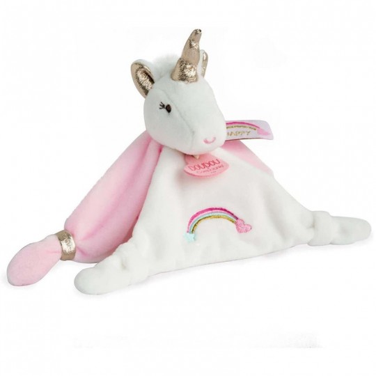 Doudou Licorne rose et blanc - Doudou et Compagnie Doudou et compagnie - 1