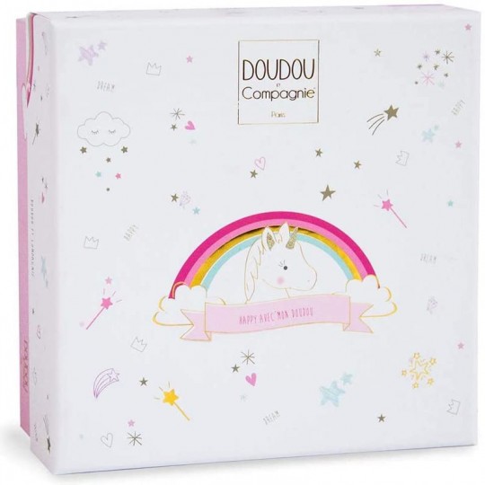 Doudou Licorne rose et blanc - Doudou et Compagnie Doudou et compagnie - 2