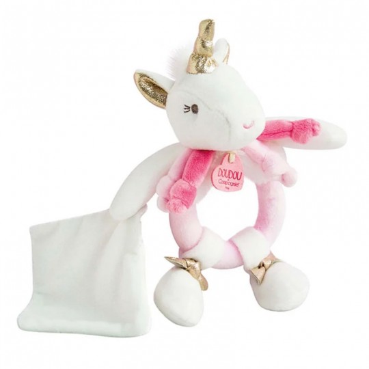 Peluche hochet Licorne - Doudou et Compagnie Doudou et compagnie - 1