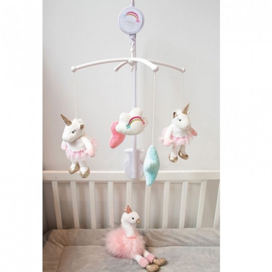 Mobile musical Licorne rose - Doudou et Compagnie Doudou et compagnie - 2