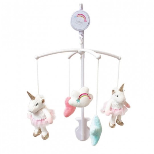 Mobile musical Licorne rose - Doudou et Compagnie Doudou et compagnie - 1