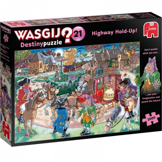 Puzzle Wasgij Destiny 21 - Highway hold up! - 1000 pcs Jumbo Diset - 1