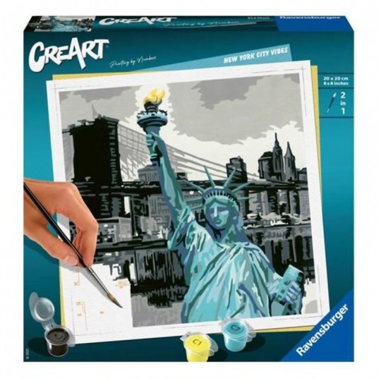 CreArt New York City - Format Carré - Peinture au numéro Ravensburger - 1