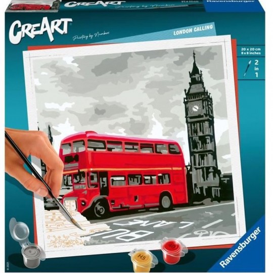 CreArt Londres - Format Carré - Peinture au numéro Ravensburger - 1