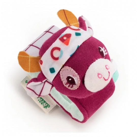 Rosalie hochet bracelet en coton bio - Lilliputiens Lilliputiens - 1