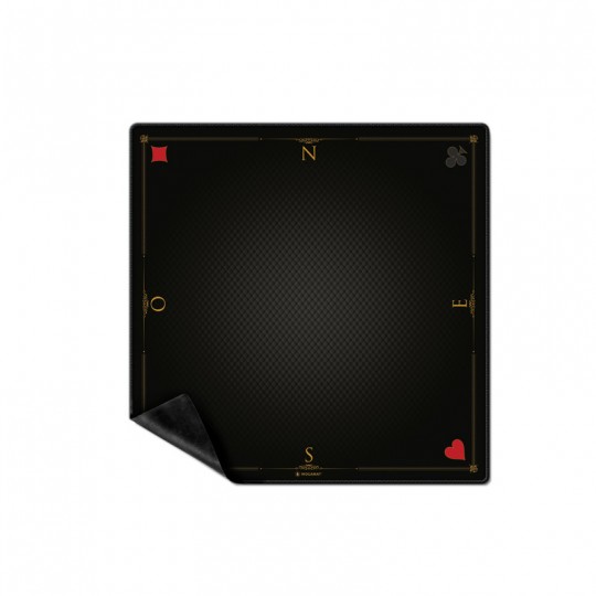 Tapis de cartes prestige noir (Format Tarrot 60 x 60 cm) - Playmat Wogamat - 1