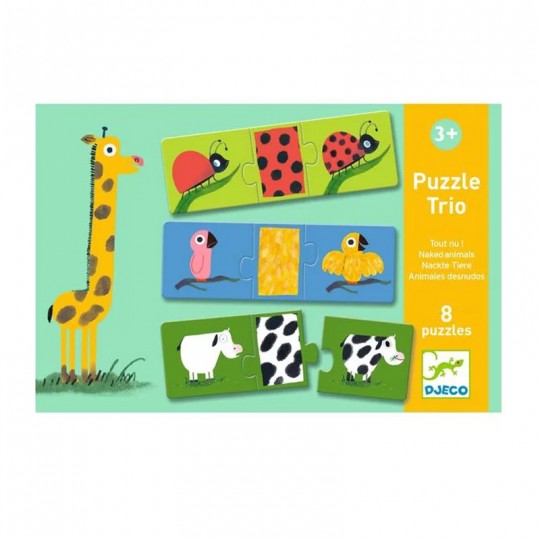 Puzzle trio Tout nu 8x3 pcs - Djeco Djeco - 2