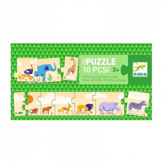 Puzzle frise Petits et grands 10 pcs - Djeco Djeco - 2